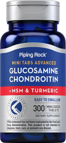Piping Rock Glucosamina Condroitina Msm | 300 Comprimidos |
