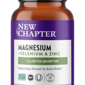 Suplemento New Chapter Magnésio-selênio-zinco 30 Comprimidos