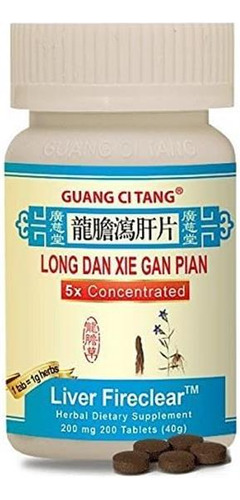 Long Dan Xie Gan Pian (wan) 200 Mg 200 Comprimidos Por Guan