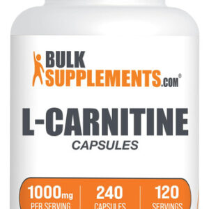 Suplemento Bulksupplements.com L-carnitina 1000 Mg 240 Cápsu