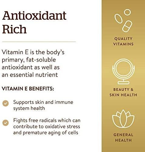 Vitamina E Solgar 400 Ui 100 Cápsulas - Imagem 4