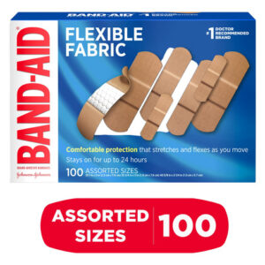 Band Aid De Tecido Flexível 100 Unidades