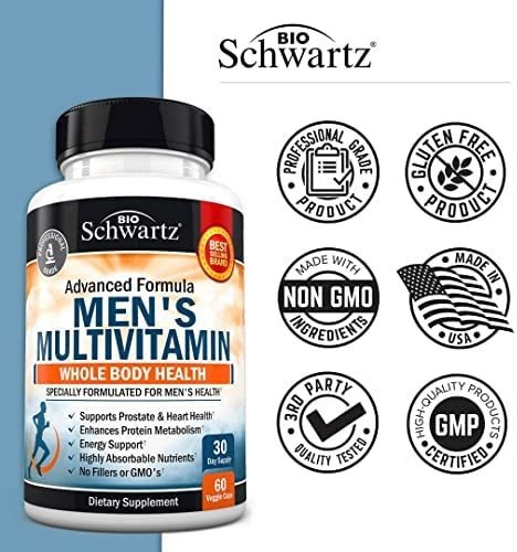 Vitamina B-12/ Multivitamínico Masculino / 60 Cápsulas - Imagem 4