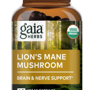 Suplemento Gaia Herbs Lions Mane Mushroom 40 Cápsulas