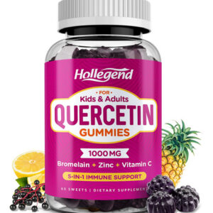 Suplemento Hollegend Quercetin Gummies 1000mg Para Crianças/