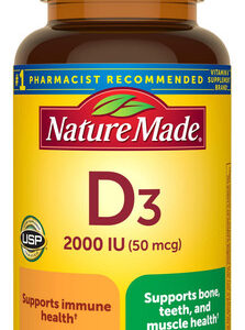 Suplemento Natural De Vitamina D3 2000 Ui 100 Comprimidos