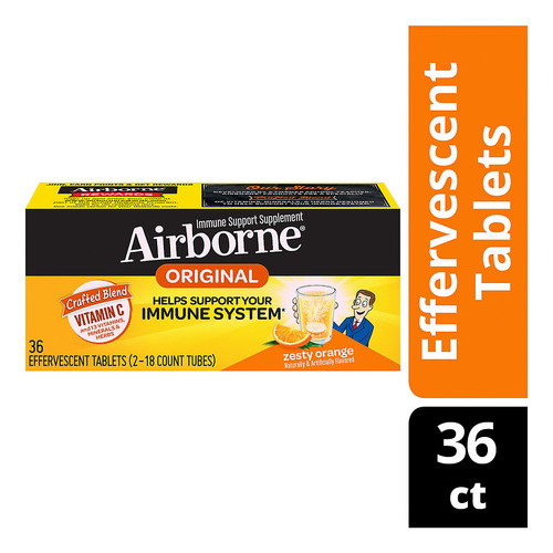 Suplemento Airborne Immune Supporte 36 Comprimidos Efervesce - Imagem 7