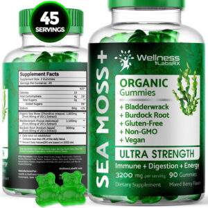 Suplemento Wellness Labarx Sea Moss Gummies 3200 Mg 90 Unida