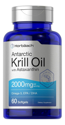 Suplemento Horbaach Krill Oil 1000mg 60 Cápsulas - Imagem 4