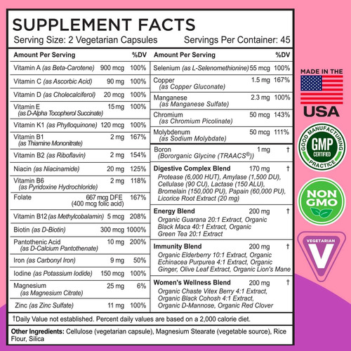 Multivitamínico Farmhaven Para Mulheres | 22 Nutrientes Esse - Imagem 4