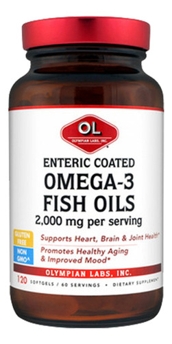 Óleos De Peixe Ômega 3 Com Revestimento Entérico 1g (180epa/ - Imagem 2