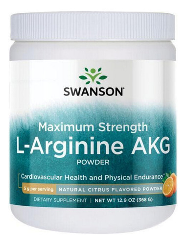L-arginina Akg De Força Máxima Em Pó, Com Sabor Cítrico Natu
