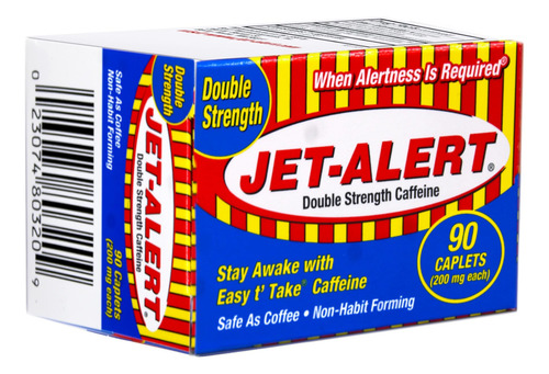 Cápsulas De Cafeína Jet-alert Double Strength 200 Mg 90 Cáps - Imagem 3