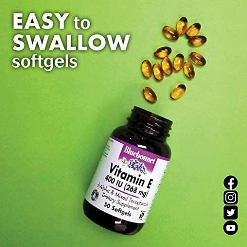 Vitamina E Bluebonnet Nutrition 400 Ui 50 Cápsulas - Imagem 4