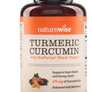 Suplemento Naturewise Curcumina E Cúrcuma 500 Mg Com Bioperi