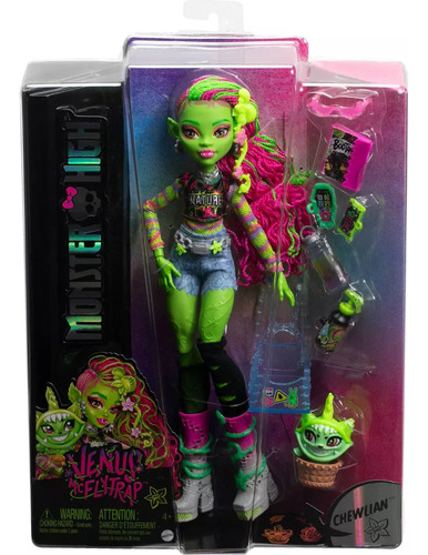 Boneca Monster High Venus Fashionista Hrp81 Verde - Imagem 6