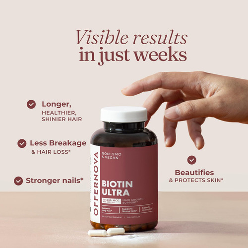 Offernova Biotin Ultra - Vitaminas Capilares Com Biotina - P - Imagem 5