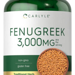Carlyle Fenugreek 300 mg Fenugreek 300 cápsulas de absorção rápida Fenugreek