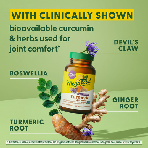Força Extra De Curcumina De Cúrcuma Megafood - Suplemento De - Imagem 5