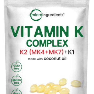 Microingredientes Do Complexo De Vitamina K 360 Cápsulas Gel