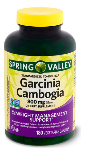 Spring Valley Garcinia Cambogia 800 Mg 180 Cápsulas - Imagem 5