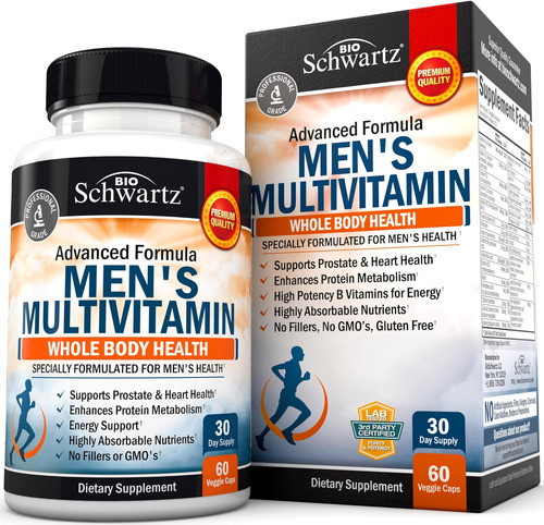 Vitamina B-12/ Multivitamínico Masculino / 60 Cápsulas