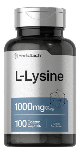 Horbäach L-lysine 1000mg | 100 Caplets Revestidos | Suplemen