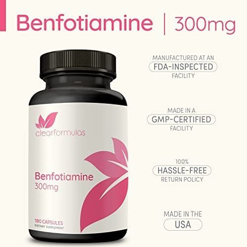 Vitamina A Base De Benfotiamine /300mg/180 Cápsulas - Imagem 5