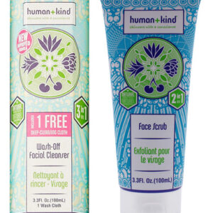 Kit De Limpeza Facial E Esfoliação Facial Human+kind Wash-of