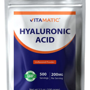 Suplemento De Ácido Hialurônico Vitamático Em Pó 200mg 100g