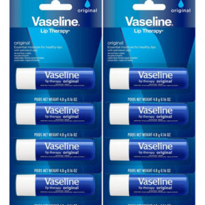 Bálsamo Labial Com Vaselina Lip Therapy Original, Pacote Com