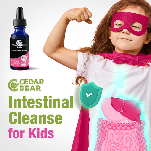 Suplemento Cedar Bear Intestinal Cleanse Kids 30 Ml De Álcoo - Imagem 5