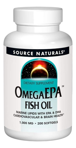Óleo De Peixe Omega Epa 1000 Mg 200 Cápsulas Gelatinosas Da