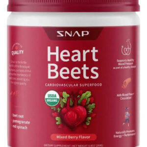 Beterraba Cardíaca Em Pó De 8,8 Onças Da Snap Supplements