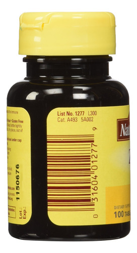 Suplemento Nature Made Zinc 30 Mg 100 Comprimidos - Imagem 4