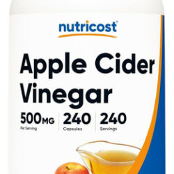 Suplemento, Vinagre De Maçã Nutricost 500 Mg 240 Cápsulas