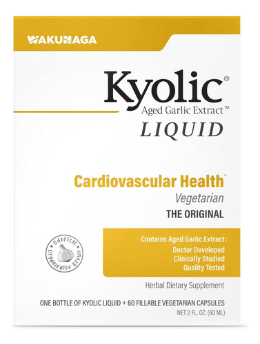 Suplemento Líquido De Extrato De Alho Envelhecido Kyolic 60m