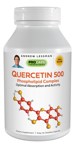 Cápsulas De Quercetina De Andrew Lessman - 500 Mg De Complex