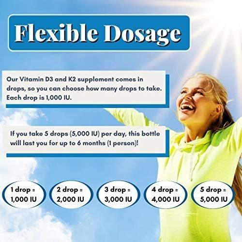 Wellwe 2 Garrafas Líquidas De Vitamina D3 K2 Gotas 5000 Ui C - Imagem 3