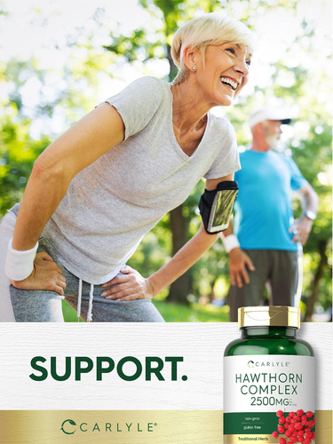 Complexo Carlyle Hawthorn Berry | 2500mg | 120 Cápsulas | Co - Imagem 6