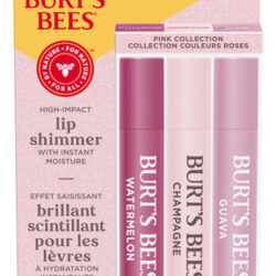Coleção Lip Shimmer Burt&quots Bees Pink 3 Tubos X 2,6 Ml