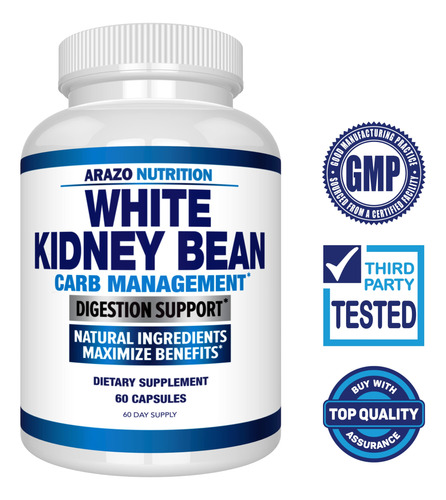 Suplemento Arazo Nutrition Extrato De Feijão Branco 600mg - Imagem 2