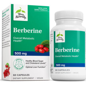 Suplemento Terry Naturally Berberine 500mg 60 Cápsulas