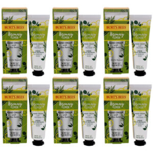 Creme Para Mãos Burts Bees Rosemary And Lemon, Pacote Com 6