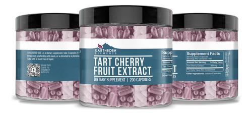 Suplemento Dietético Earthborn Elements Tart Cherry Extract - Imagem 3