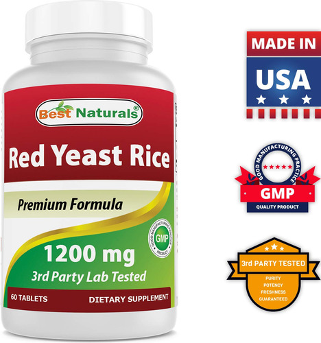 Suplemento Best Naturals Red Yeast Arroz 1200 Mg 120 Comprim - Imagem 6