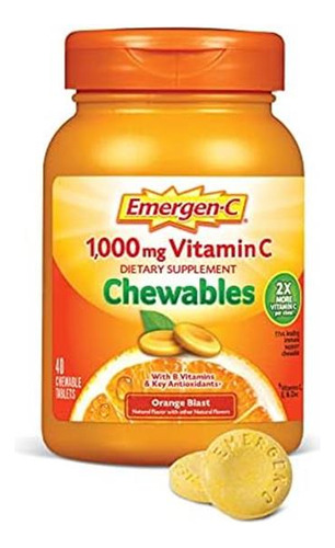 Vitamina C Emergen-c 1000 Mg Masticável 40 Comprimidos - Imagem 4