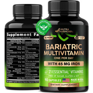Multivitamínico Bariátrico - Suplementos De Ferro De 45 Mg -
