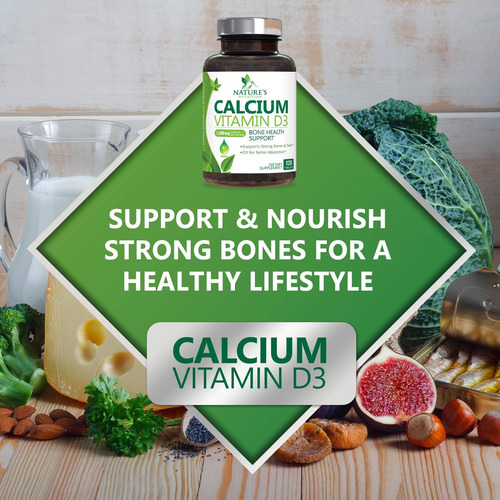 Suplemento De Cálcio Nature"s Nutrition 1200 Mg + Vitamina D - Imagem 7