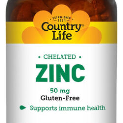 Suplemento Dietético Country Life Zinc 50 Mg, Comprimidos De